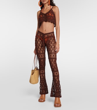 Crop top de croché de algodón | Anna Kosturova