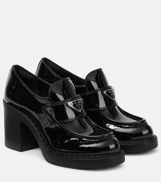 Loafer-Pumps Chocolate aus Lackleder | Prada