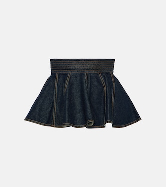 Cintura in denim con peplo | Alaïa