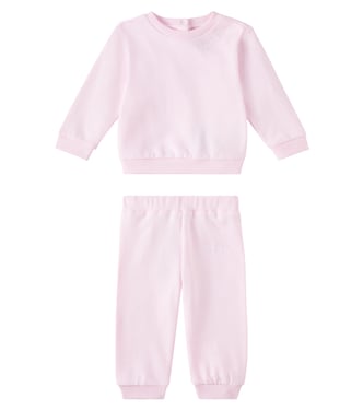 Baby - Felpa e pantaloni sportivi in cotone | Balmain Kids