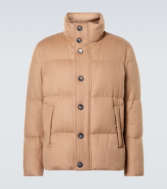 Chaqueta de plumas en pelo de camello | Herno