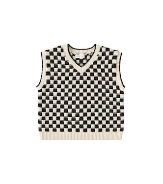 Gilet in misto cotone a quadri | Rylee + Cru