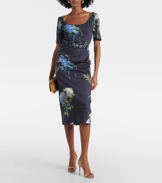 Midikleid aus Popeline | Monique Lhuillier