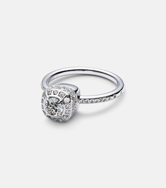 Anello Nudo Petit in oro bianco 18kt con diamanti | Pomellato