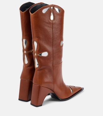 Bottines santiags Petal Bridge en cuir | Coperni