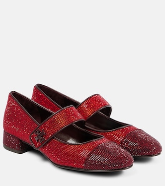 Embellished leather Mary Jane pumps | Tory Burch