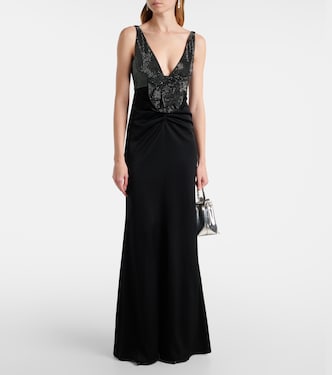Verzierte Robe aus Crêpe | Roland Mouret