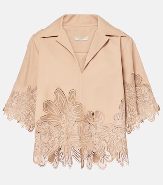 Top in gabardine con ricamo | Elie Saab