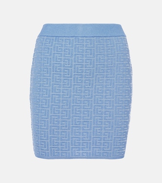 Minigonna con monogramma | Balmain