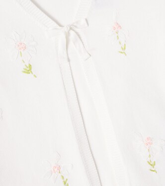 Cardigan Esmia in cotone con ricamo | Bonpoint