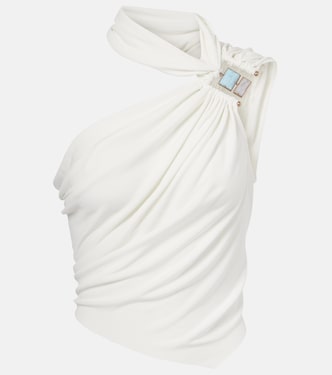 Duo Bezel asymmetric jersey top  | Christopher Esber