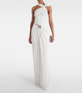 Duo Bezel asymmetric jersey top  | Christopher Esber