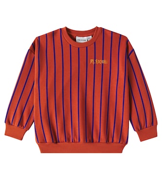 Striped cotton sweatshirt | Mini Rodini