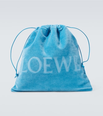 Paula's Ibiza Medium logo terry pouch | Loewe
