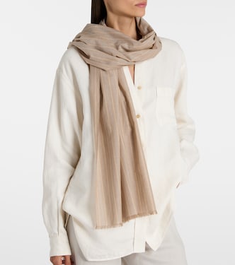 Guel striped cotton scarf | The Row