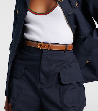 Cinturón de piel con Horsebit | Gucci