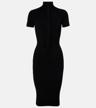 Ribbed-knit midi dress | Mugler