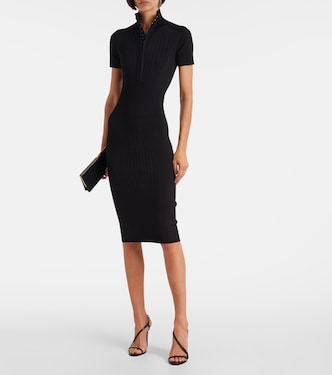 Ribbed-knit midi dress | Mugler