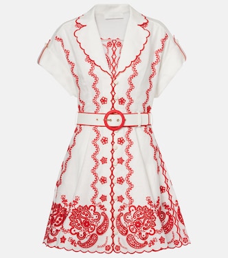 Besticktes Minikleid Lucky aus Leinen | Zimmermann