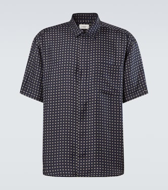Chemise imprimée en soie | Saint Laurent