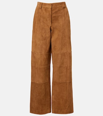 Pantaloni in suede a gamba larga | Tory Burch