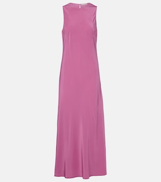 Valencia silk crêpe maxi dress | Asceno