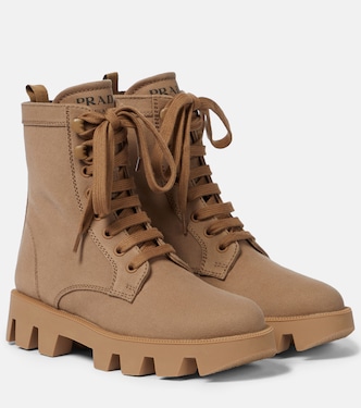 Botas de combate de lona | Prada