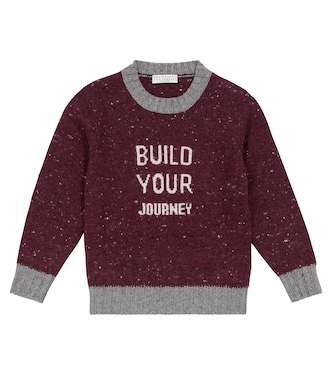Pull en laine et cachemire mélangés | Brunello Cucinelli Kids