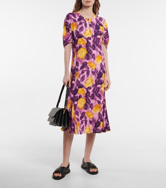 Vestido midi floral | Marni