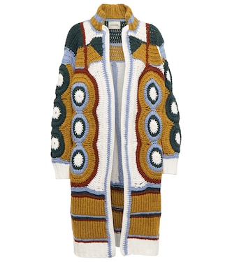 Cardigan Celian in crochet di cashmere | Khaite