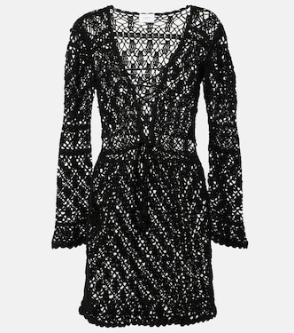 Miniabito Bianca in crochet di cotone | Anna Kosturova