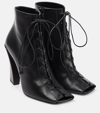Reese leather peep-toe ankle boots | Victoria Beckham