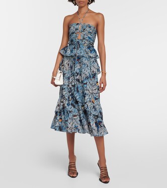Vestido midi Simona en mezcla de algodón | Ulla Johnson