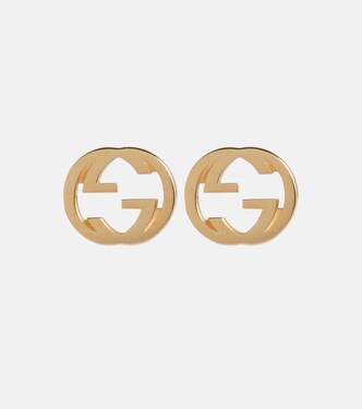 Orecchini Interlocking G in oro 18kt | Gucci