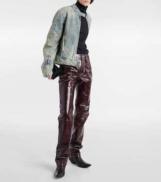Pantaloni regular in pelle ombré | Marine Serre