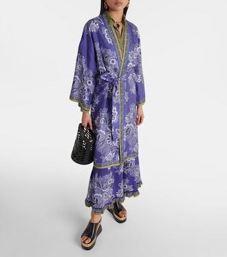 Kimono imprimé en soie | Etro