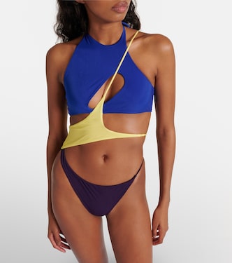 Bañador colorblock con abertura | The Attico