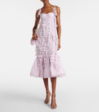 Abito midi in lino e seta | Zimmermann