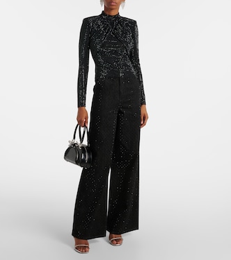 Embellished mesh top | Self-Portrait