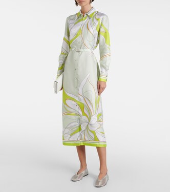 Bedrucktes Hemdblusenkleid aus Seiden-Twill | Tory Burch