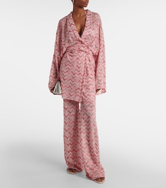Pantalones anchos en zigzag | Missoni