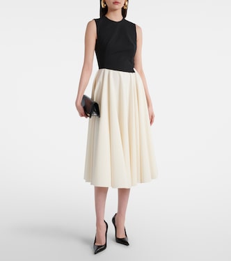 Abito midi Federica a pieghe | Emilia Wickstead