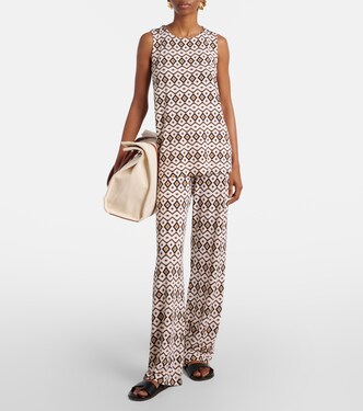 Pantalon droit Fiorina imprimé  | Max Mara