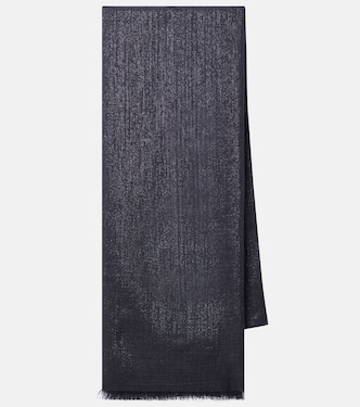 Cashmere and silk-blend scarf | Brunello Cucinelli