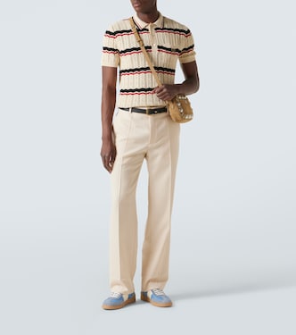 Upvillage suede-trimmed leather sneakers | Valentino Garavani