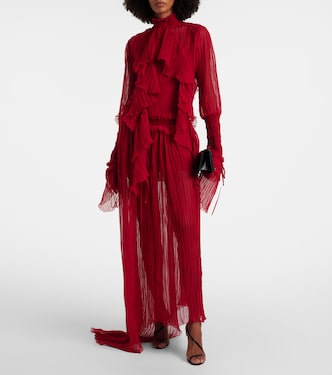 Robe longue en soie | Blumarine