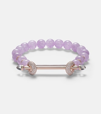 Chakra 18kt rose gold bracelet with gemstones | Ananya