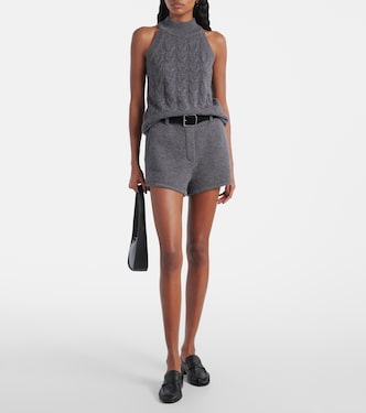 Serafine cable-knit cashmere top | Lisa Yang