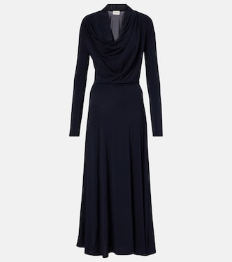 Eadan draped jersey midi dress | Tove