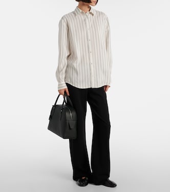 Eirlys striped silk poplin shirt | The Row